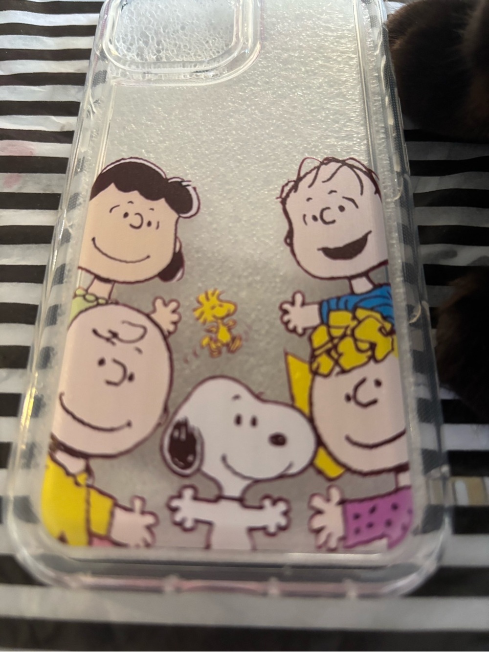 Clear Cartoon Snoopy Phone Case - Clear/Multicolor